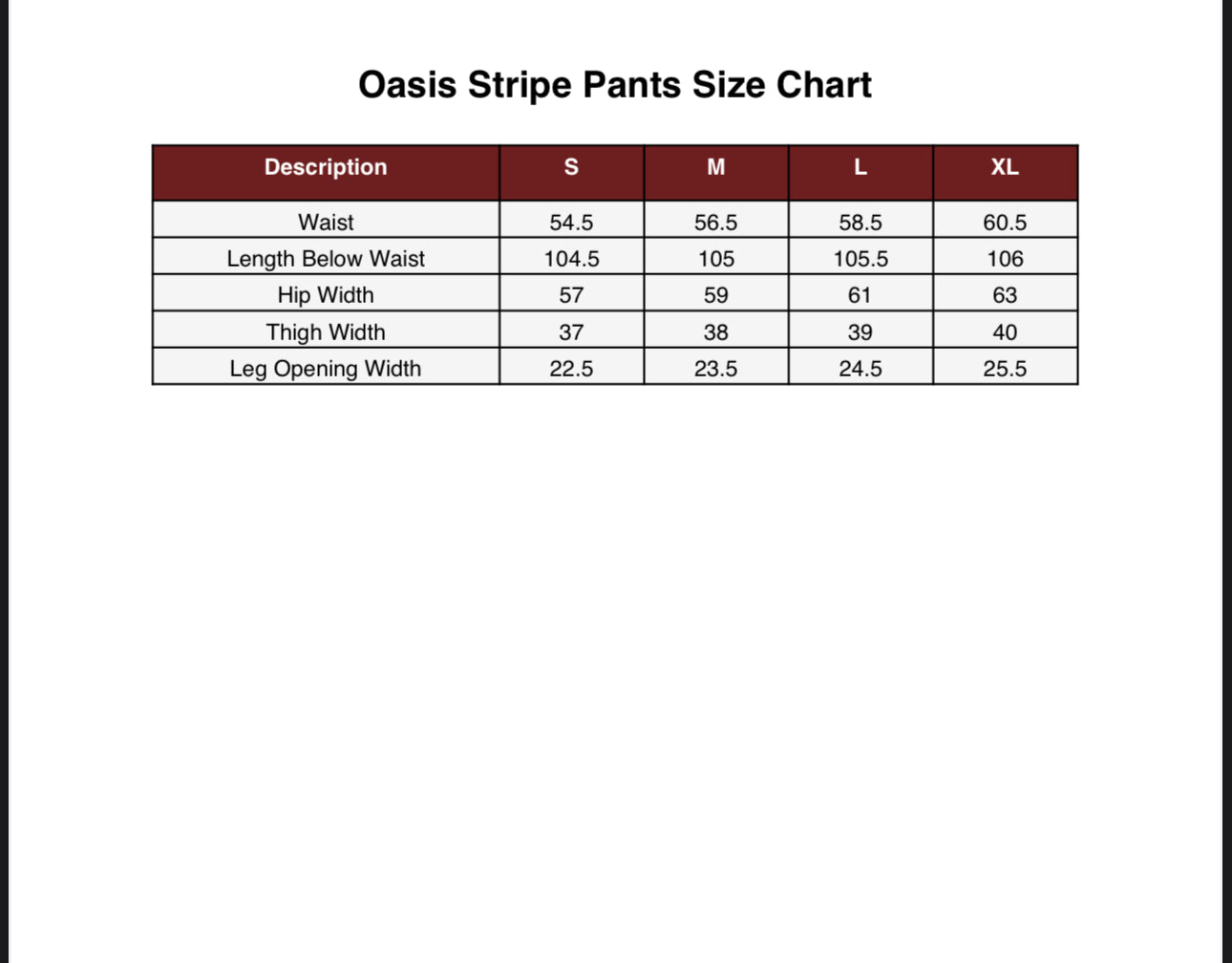 Oasis Stripe Pants