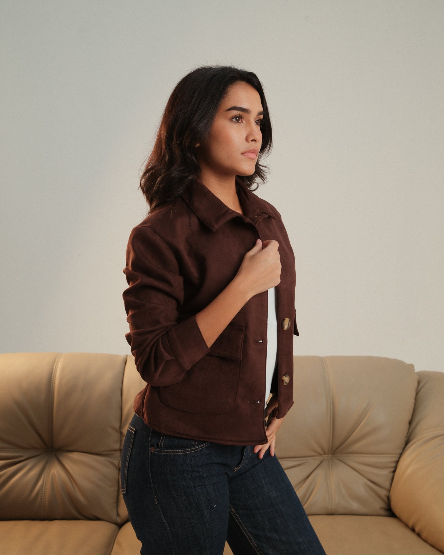 Brown Suede Jacket