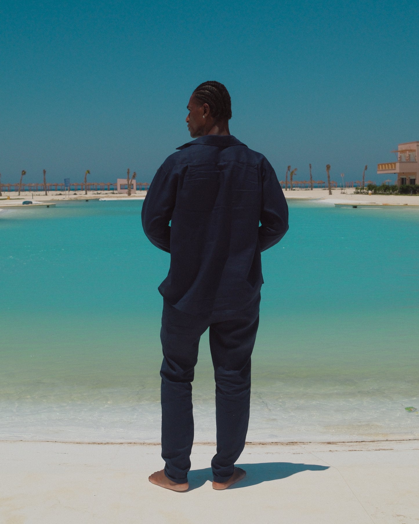 Notte Navy linen shirt