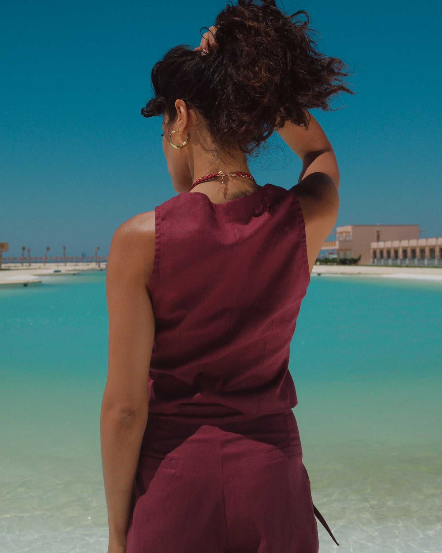 Amerena linen vest