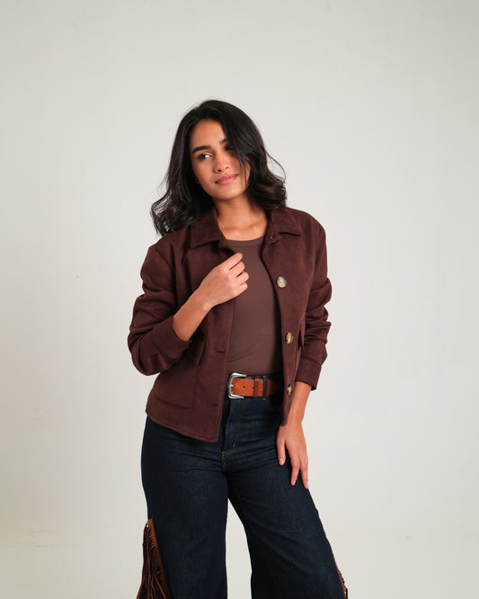 Brown Suede Jacket