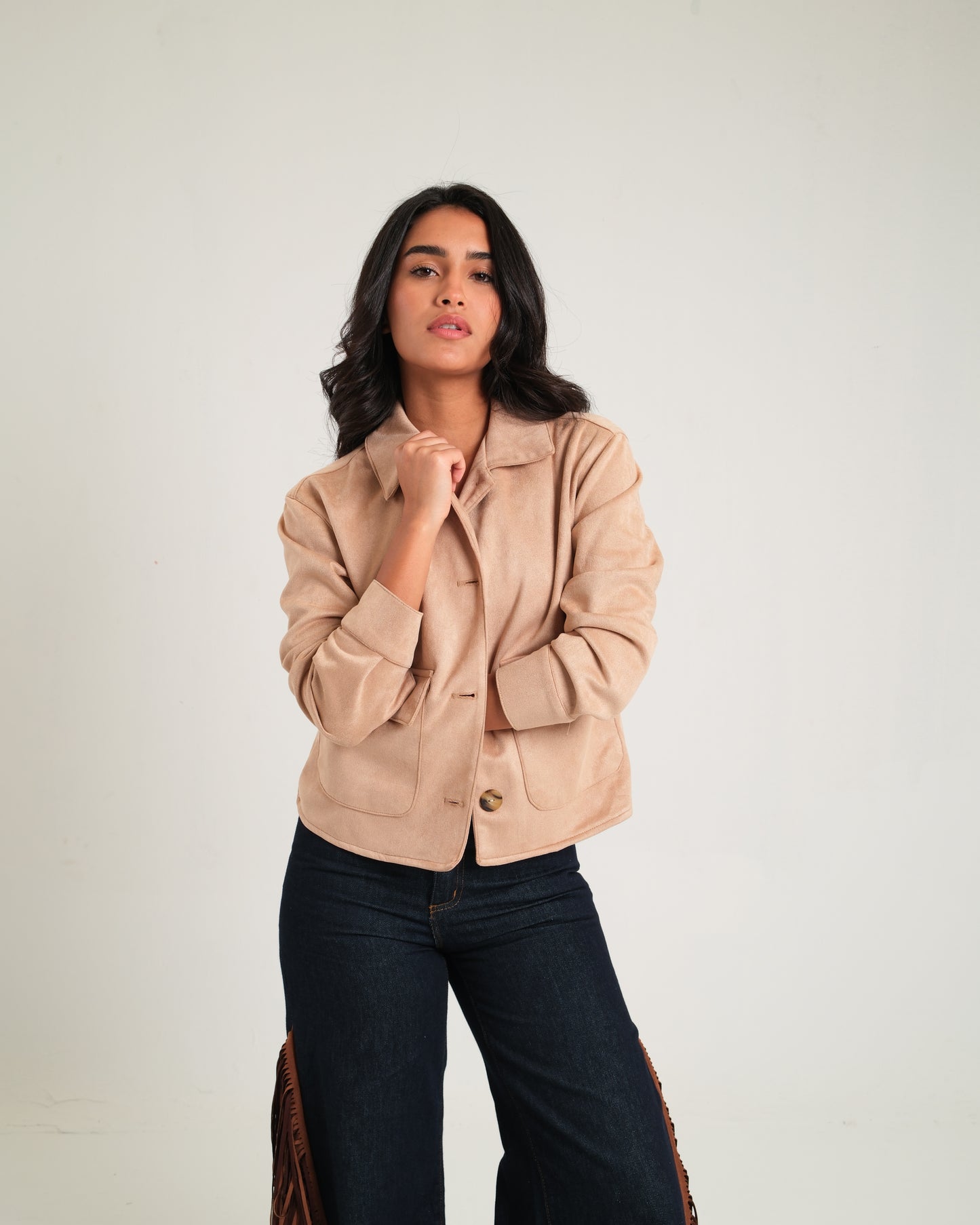 Beige Suede Jacket