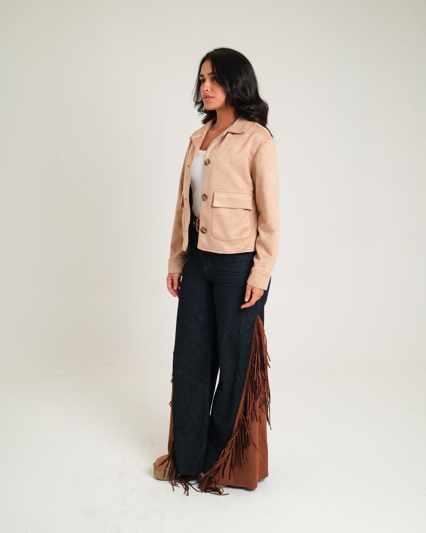 Beige Suede Jacket