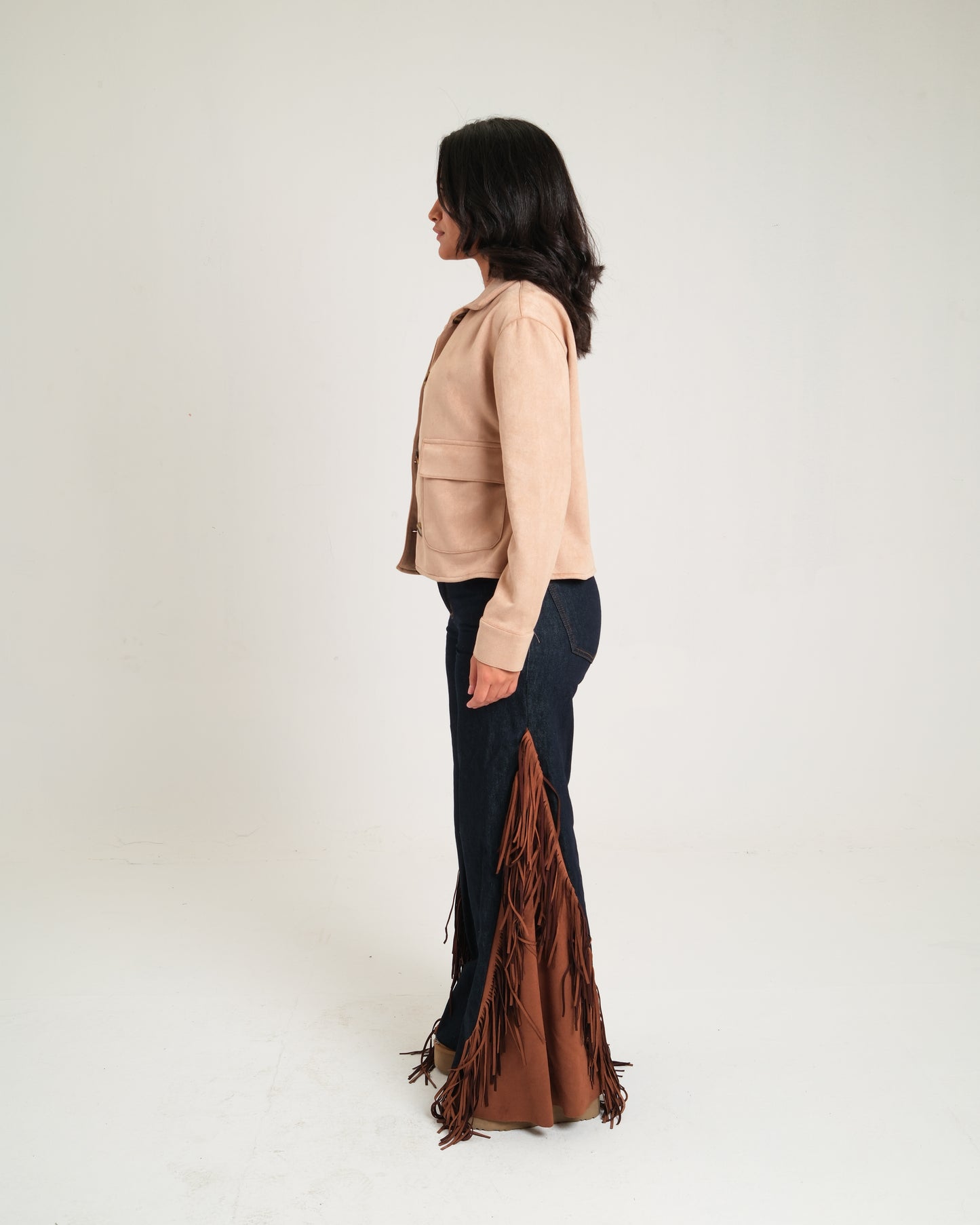 Beige Suede Jacket