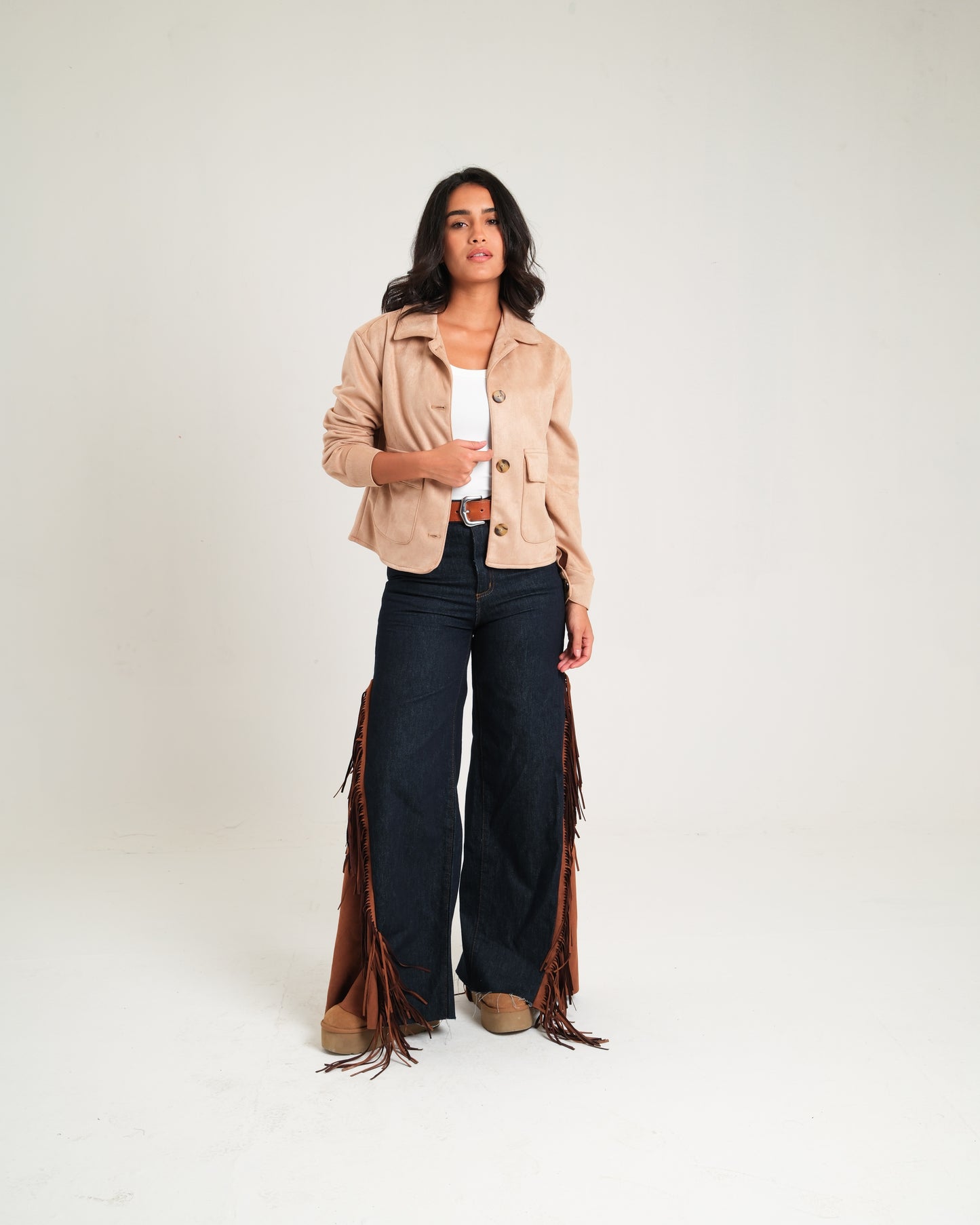 Beige Suede Jacket