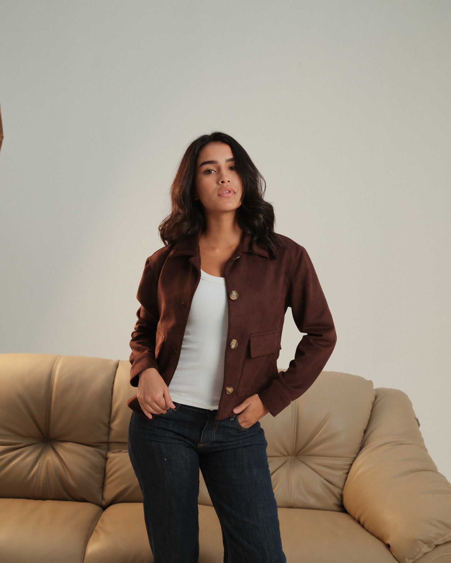 Brown Suede Jacket