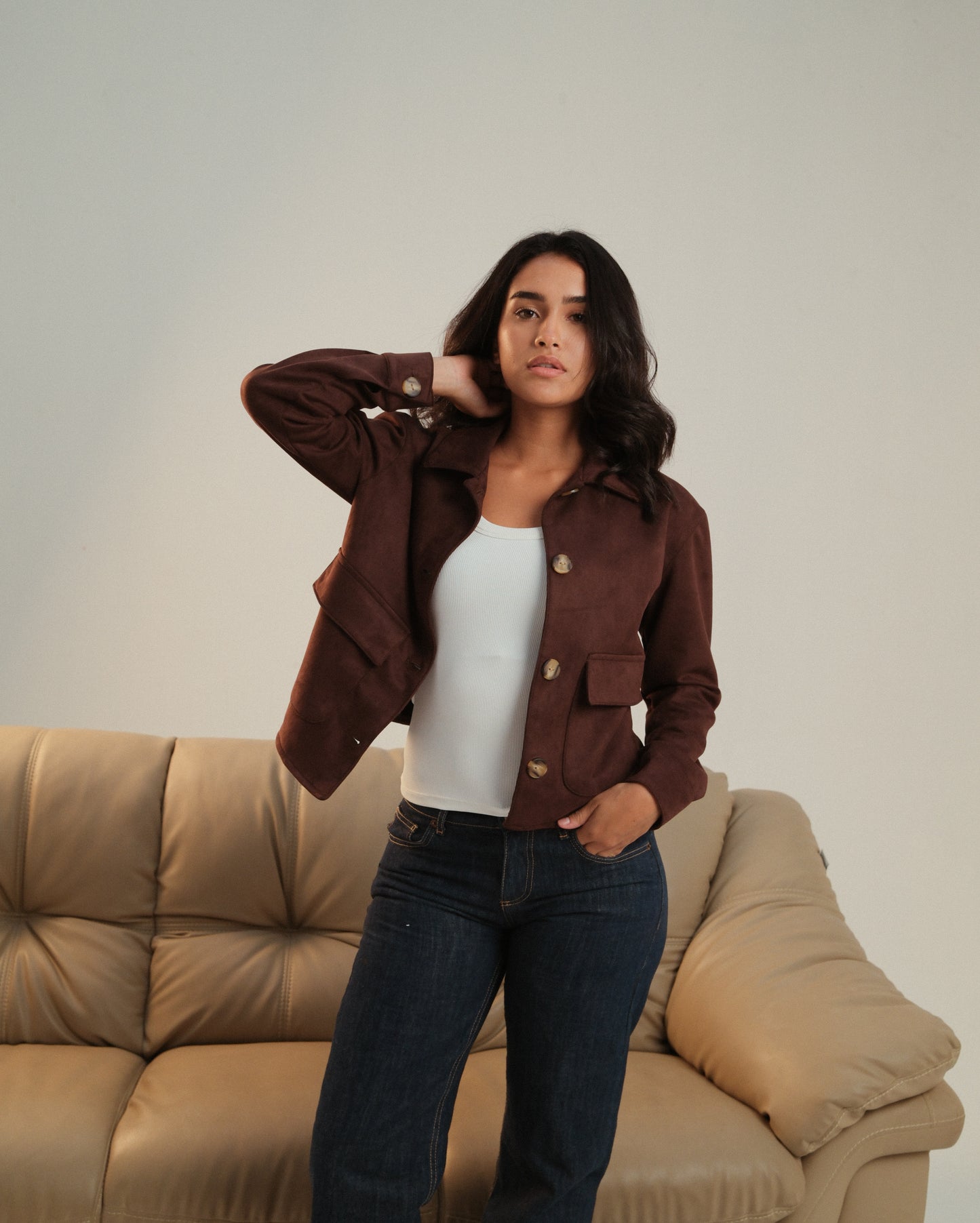 Brown Suede Jacket