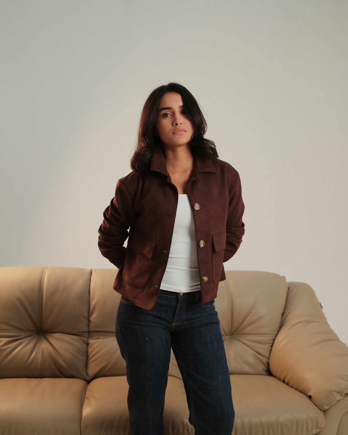 Brown Suede Jacket