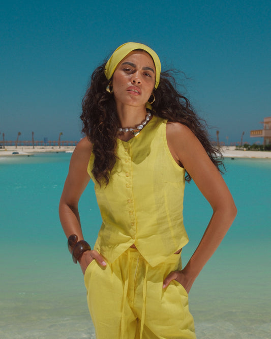 Limonata linen vest