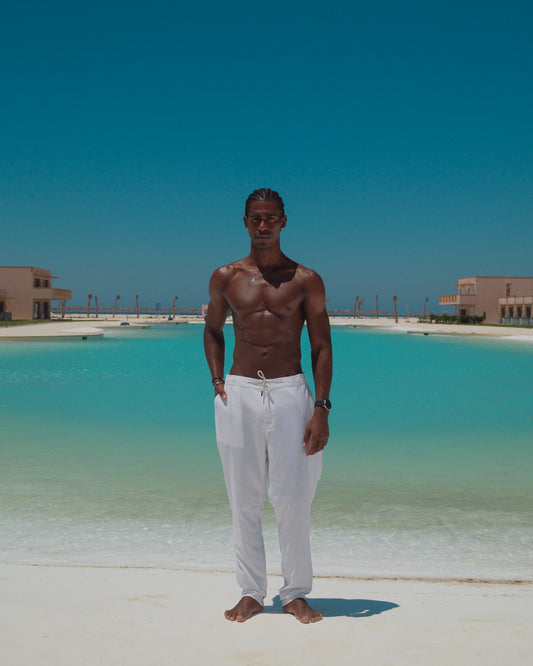Bianco linen pants
