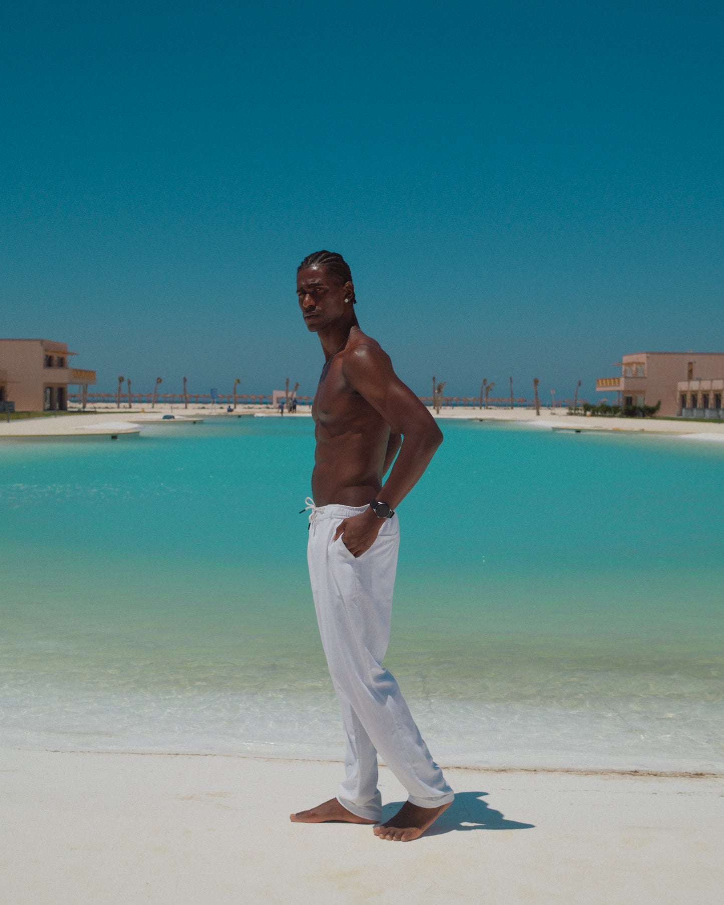 Bianco linen pants